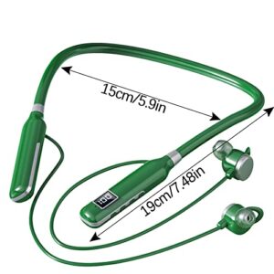 #sz0n9R Wireless Bluetooth Headset Sports Neck-Type Digital Display Noise-Cancelling Bluetooth Headset