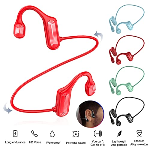 #6Mjp64 Wireless Bluetooth Headset Bone Conduction Headphones Bluetooth 5 2 Wireless Earbuds Outdoor Sport Headset Business H