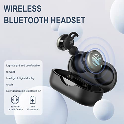 #74E9WA Bluetooth Earphones Wireless in Ear Earphones Waterproof Sports Running Electric Display Bluetooth Earphones