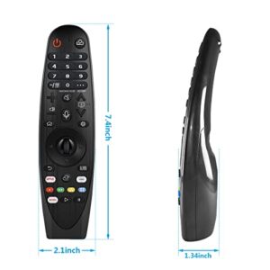 Voice AN-MR19BA AN-MR18B MR20GA AKB75855501 Remote Control for LG Magic Remote Compatible with Select 2018 2019 2020 LG Smart TVs; with Pointer and Netflix Prime Google/Alexa