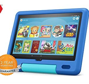 Amazon Fire HD 10 Kids tablet, 10.1", 1080p Full HD, ages 3–7, 32 GB, Sky Blue