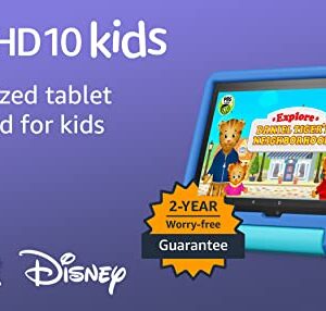 Amazon Fire HD 10 Kids tablet, 10.1", 1080p Full HD, ages 3–7, 32 GB, Sky Blue