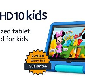 Amazon Fire HD 10 Kids tablet, 10.1", 1080p Full HD, ages 3–7, 32 GB, Sky Blue