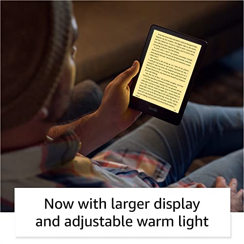 Kindle Paperwhite Signature Edition (32 GB) – With a 6.8" display, wireless charging, and auto-adjusting front light – Without Lockscreen Ads – Denim