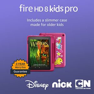 All-new Amazon Fire HD 8 Kids Pro tablet, 8" HD display, ages 6-12, 30% faster processor, 13 hours battery life, Kid-Friendly Case, 32 GB, (2022 release), Rainbow Universe