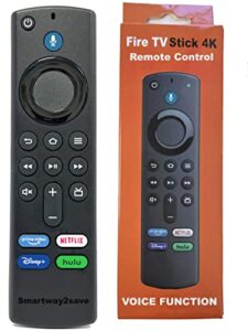 new smartway2save voice remote control l5b53g compatible for amazon fire tv cube 2nd gen, fire tv 3 gen, fire tv stick 4k, fire tv stick lite, fire tv stick 3rd gen, fire tv cube 1st gen and 2 gen