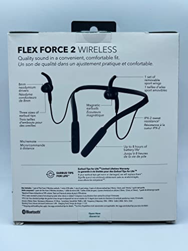 iFrogz - Flex Force 2 in Ear Bluetooth Headphones - Black and Gray