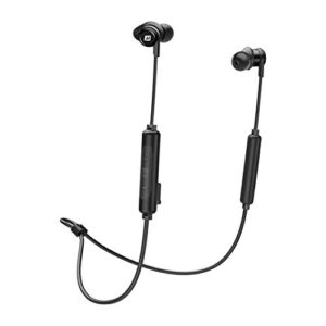 mee audio m9b bluetooth 5.0 wireless in-ear headphones with built-in headset microphone – 9 hours long battery life, ipx5 waterproof noise isolation earbuds – for workout gym sports black