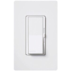 lutron diva quiet 3-speed fan control, 1.5 amp single pole/3-way with wallplate, dvwfsq-fh-wh, white