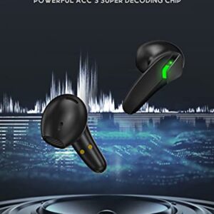 ZBC Wireless Earbuds, Bluetooth Headphones Environmental Noise Cancellation Ear Buds 4-Mic Clear Calls 30H Playtime Deep Bass IPX6 Waterproof Sports Earphones & in-Ear Headsets for iPhone Android