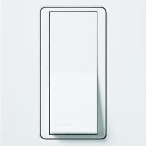 Lutron Claro 15 Amp 4-Way Rocker Switch with Locator Light, CA-4PSNL-WH, White