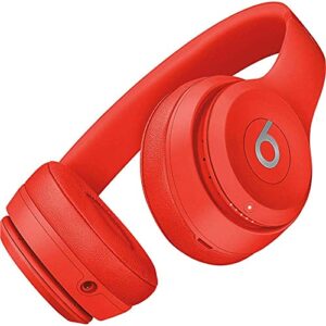 Beats by Dr. Dre - Beats Solo3 Wireless On-Ear Headphones - (Citrus Red) (Renewed)