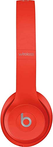 Beats by Dr. Dre - Beats Solo3 Wireless On-Ear Headphones - (Citrus Red) (Renewed)