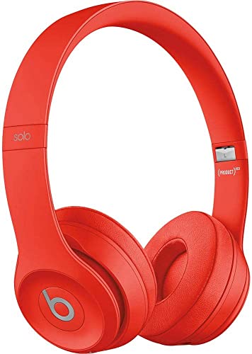 Beats by Dr. Dre - Beats Solo3 Wireless On-Ear Headphones - (Citrus Red) (Renewed)