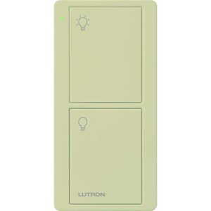 lutron 2-button pico smart remote control for caséta smart switch, pj2-2b-giv-l01, ivory