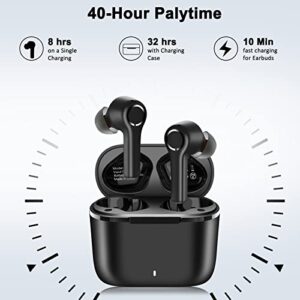 Elegant Choise Wireless Earbuds Bluetooth Headphones Noise Cancelling Earbuds Touch Control with Wireless Charging Case Waterproof Stereo Earphones in-Ear Premium Deep Bass Gift for Men Women Sport