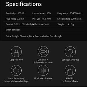 KZ ZST 1BA 1DD in Ear Earphone Clear HiFi Monitor Earbuds Wired Sport Gaming Earphone for Musician Singer Audiophile