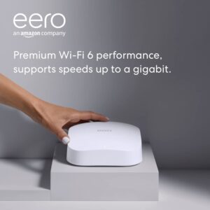 Certified Refurbished Amazon eero Pro 6 tri-band mesh Wi-Fi 6 router with built-in Zigbee smart home hub