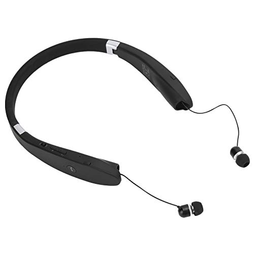 SX‑991 Bluetooth Headset, Bluetooth 5.0 Neckband Headphones Foldable Sports Earphone with Retractable Earbuds, for Home Office,Video Conference, with Carry Case