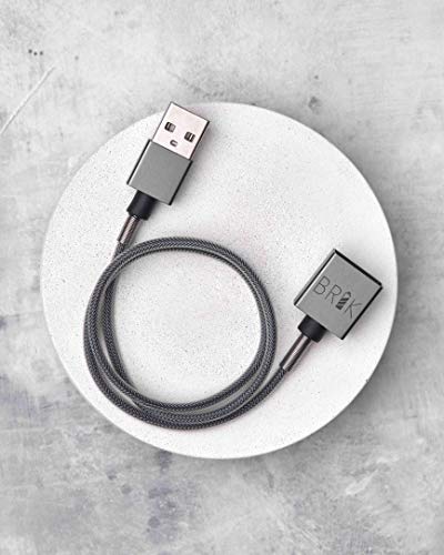 Magnetic USB Charging Cable - Fast Charger - Braided Cord with Reinforced Springs (1 Pack), Laptop