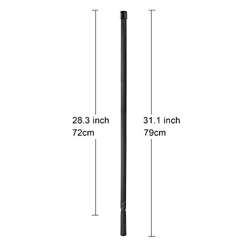 Bingfu Dual Band VHF UHF 136-520MHz 18.5 inch Foldable CS Tactical SMA Female Ham Radio Antenna with 3 feet Extension Relocation Cable for Kenwood Baofeng BF-F8HP UV-5R UV-82 BF-888S GT-3 Ham Radio