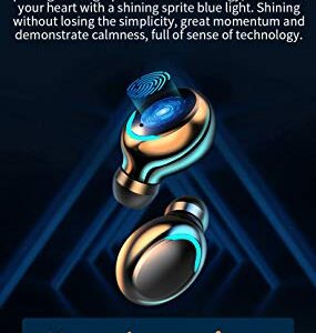 OZJONGK Bluetooth Earphone with LED Display Wireless Earphones with Mic IPX8 Waterproof TWS Bluetooth 5 0 Headsets 1200mAh Charging Case Hi FI Deep Bass Stereo Sound Touch Control