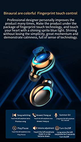 OZJONGK Bluetooth Earphone with LED Display Wireless Earphones with Mic IPX8 Waterproof TWS Bluetooth 5 0 Headsets 1200mAh Charging Case Hi FI Deep Bass Stereo Sound Touch Control