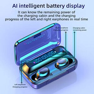 OZJONGK Bluetooth Earphone with LED Display Wireless Earphones with Mic IPX8 Waterproof TWS Bluetooth 5 0 Headsets 1200mAh Charging Case Hi FI Deep Bass Stereo Sound Touch Control