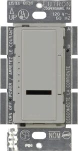lutron maestro ir 1000-watt dimmer switch for incandescent and halogen bulbs, single-pole, mir-1000-gr, gray