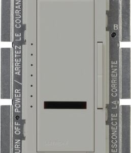 Lutron Maestro IR 1000-Watt Dimmer Switch for Incandescent and Halogen Bulbs, Single-Pole, MIR-1000-GR, Gray