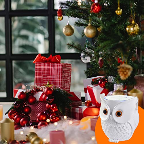 KeyEntre Owl Shape Smart Home Guard Owl Statue Crafted Guard Station for Google Home Mini Google Nest Mini (2nd Gen) Dot 2rd/ 3rd/4rd Generation Station Clean Space Saving Guard Holder Guard Station