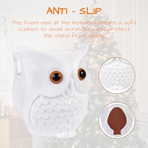 KeyEntre Owl Shape Smart Home Guard Owl Statue Crafted Guard Station for Google Home Mini Google Nest Mini (2nd Gen) Dot 2rd/ 3rd/4rd Generation Station Clean Space Saving Guard Holder Guard Station