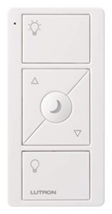 lutron pico smart remote control with nightlight for caséta wireless dimmer | pjn-3brl-gwh-l01 | white