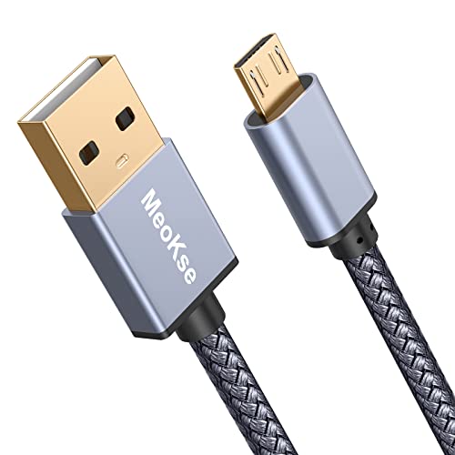 Meokse Micro USB Cable,Extra Long Android Charger Cable 20FT,Nylon Braided Durable Fast Phone Cord Charging for Samsung Galaxy S7 S6 Edge S5,Note,LG G4,HTC,PS4,Camera,MP3, 20 feet