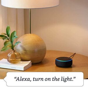 Echo Dot (3rd Gen) | Charcoal with Philips Hue White Smart Bulb