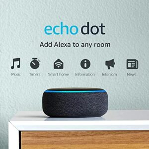 Echo Dot (3rd Gen) | Charcoal with Philips Hue White Smart Bulb