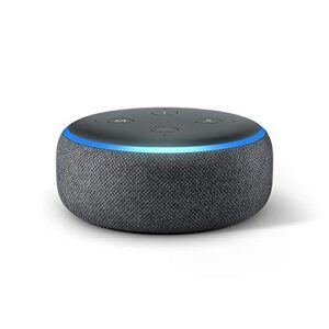 Echo Dot (3rd Gen) | Charcoal with Philips Hue White Smart Bulb