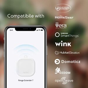 Z-Wave Hub Range Extender - Aeotec Range Extender 7 - Improves Performance and Range of Your Z-Wave Hub - SmartThings, Hubitat, Alarm.com, Ring, and More - Gen7 (One Pack)