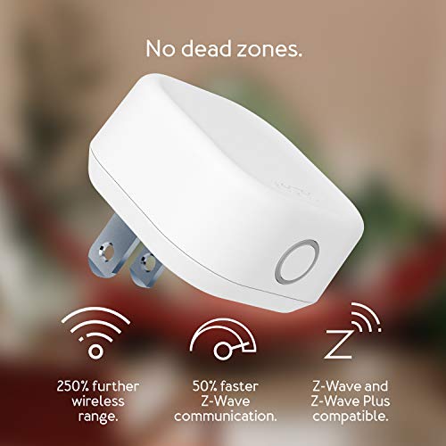 Z-Wave Hub Range Extender - Aeotec Range Extender 7 - Improves Performance and Range of Your Z-Wave Hub - SmartThings, Hubitat, Alarm.com, Ring, and More - Gen7 (One Pack)