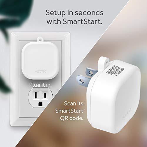 Z-Wave Hub Range Extender - Aeotec Range Extender 7 - Improves Performance and Range of Your Z-Wave Hub - SmartThings, Hubitat, Alarm.com, Ring, and More - Gen7 (One Pack)