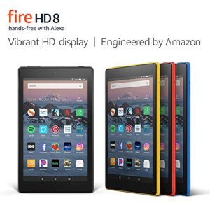 fire hd 8 tablet (8″ hd display, 16 gb) – black (previous generation – 8th)