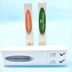 fyboptwu – 2 pcs fiber optic cleaner fiber optic tools fiber cleaning pen for lc/mu connector & sc/st/fc connector