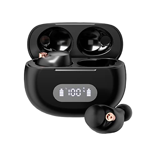 Wireless Earbuds, Bluetooth 5.3 in-Ear Earphones with LED Power Display Charging Case, Stereo Sound Noise Cancelling Earbuds with Mic, Bluetooth Headphones for Android iOS Phone Sports Working