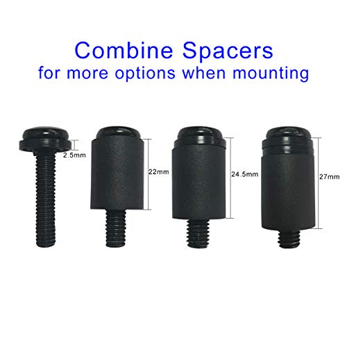 Suptek Universal TV Mounting Hardware Kit Set Includes TV Screws and Anchors M4 M5 M6 M8 TV Screws and Spacer Fit Most TVs up to 80 inch