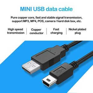 XINYUWIN Mini USB 5Pin Power Cord 5FT Compatible with Garmin GPS Navigator Nuvi 50lmt 52lm 55lmt 57lm 67lm 2457lmt 2557lmt 2589lmt 2597lmt 2689lmt 2555lmt 2595lmt 40lm 255w; Gpsmap 62s Charging Cable