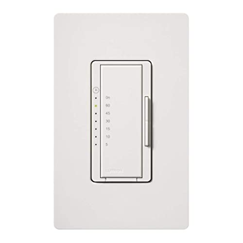 Lutron MA-T51-WH Switch, Tap, 120V, 600W, Timer 5-60 Mins