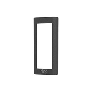 ring video doorbell wired (2021 release) faceplate – galaxy black