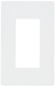 lutron cw-1-wh 1-gang white wall plate