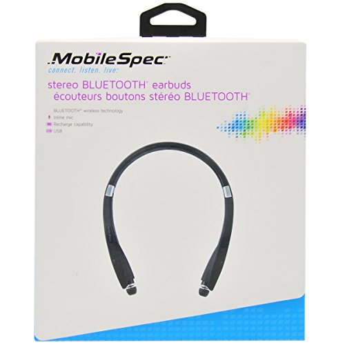 Mobile Spec MBS11182 Premium Stereo Bluetooth Headphones - Black