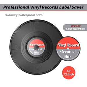WEWU ROUNDS LP Vinyl Record Label Saver Vinyl Record Clean Saver Record Cleaning Protector Waterproof Label Saver Record Cleaner Clamp Care